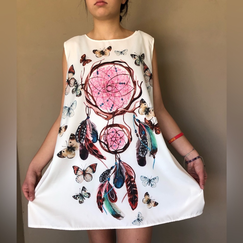 Hand-Made, One-of-a-Kind, Dream Catcher Butterfly Dress 🦋🦋🦋Size M.